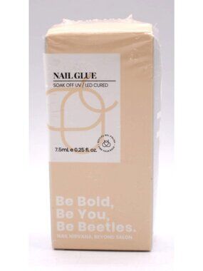 Beetles Nail Glue Soak Off UV/LED Cured 0.25floz Adhesive For Nails NEW Sealed